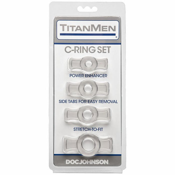 Titanmen Cock Ring Set Clear