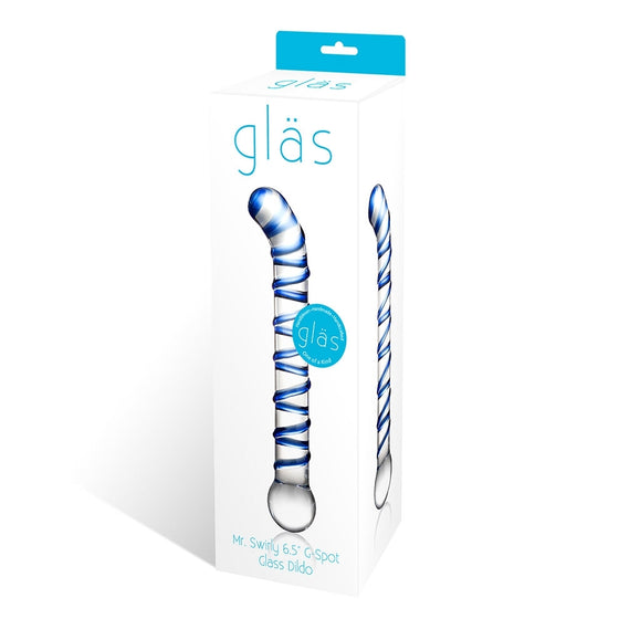Glas Mr. Swirly 6.5 GSpot Glass Dildo "