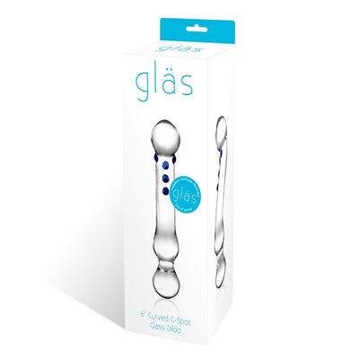 Glas 6 Curved GSpot Glass Dildo 