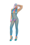 Vivace Bodystocking Neon Blue One Size