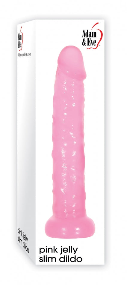 Adam & Eve Pink Jelly Slim Dildo