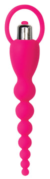 Adam & Eve Silicone Booty Bliss Vibrating Beads Pink
