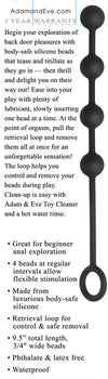 Adam & Eve Small Silicone Anal Beads