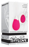 Rechargeable Egg Pink Vibrator Remote Control