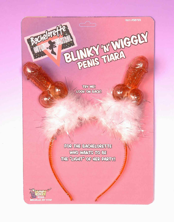 Bachelorette Blinky & Wiggly Penis Tiara