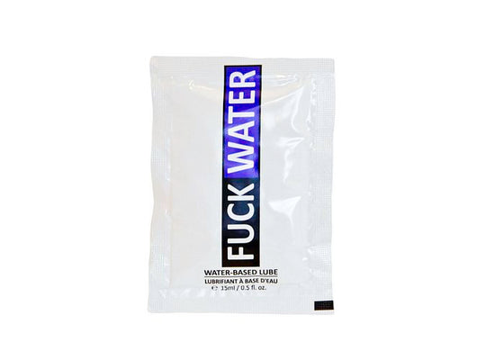 Fuck Water .5 Oz. Water Based Lubriicant Pillow Packs