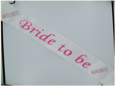 Bride 2b Flash Sash Pink