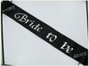 Bride 2b Sash Black WClear Stones