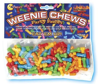 Weenie Chews Penis Candy 125 Pieces