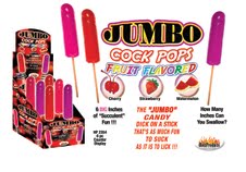 Jumbo Fruit Flavored Cock Pops Watermelon