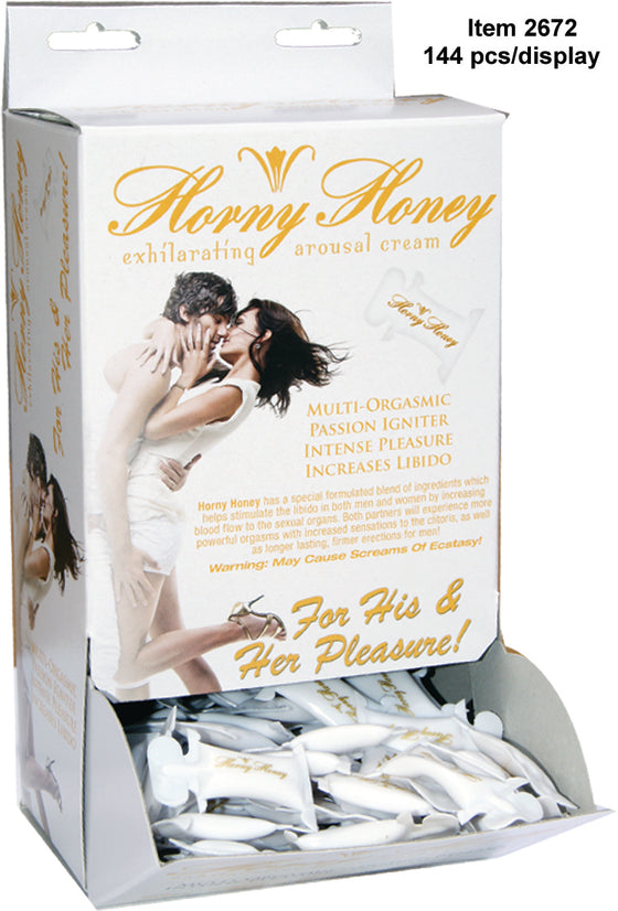 Horny Honey Arousal Gel 144 Pieces Display