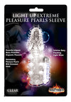 Light Up Vibrating Pleasure Sleeve Clear