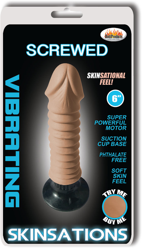 Skinsations Screwed 6 Dildo Vibrating "