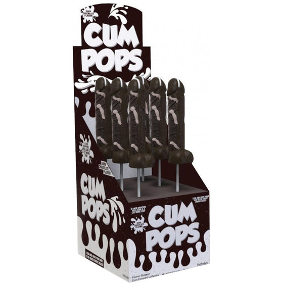 Cum Cock Pops Dark Chocolate 6 Pieces Display