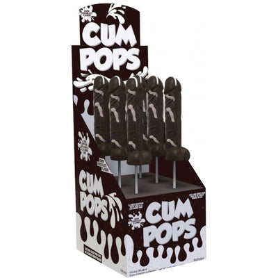 Cum Cock Pops Dark Chocolate 6 Pieces Display