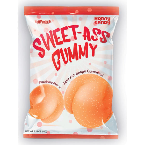 Sweet Ass Gummy Butt Shaped Gummies 12 Pieces Display