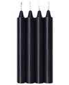 The 9's Make Me Melt Sensual WarmDrip Candles 4pk Black