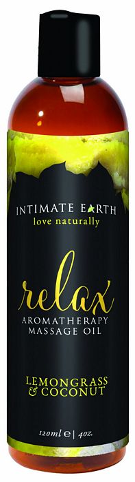Intimate Earth Relax Massage Oil 4 Oz.