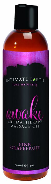 Intimate Earth Awake Massage Oil 4 Oz.