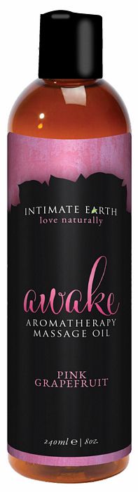 Intimate Earth Awake Massage Oil 8 Oz.