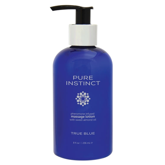 Pure Instinct Pheromone Massage Lotion True Blue 8 Oz.