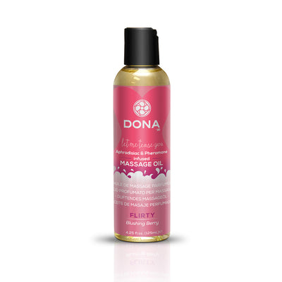 Dona Massage Oil Flirty Blushing Berry 3.75 Oz.
