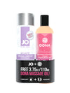 Jo Agape Original 4 Oz. + Free Dona Flirty Massage Oil 3.75 Oz.
