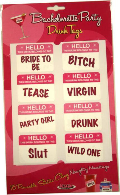 Bachelorette Party Drink Tags