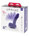 Uprize Remote Control Erecting Realistic Dildo Vibrating 6 Purple "