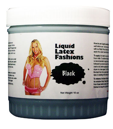 Liquid Latex Solid Black 16 Oz.