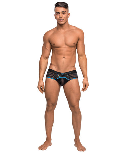 Mini Short Clip Tease Black Medium