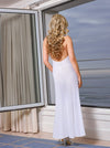 Keyhole Gown & Gstring White White 2xl