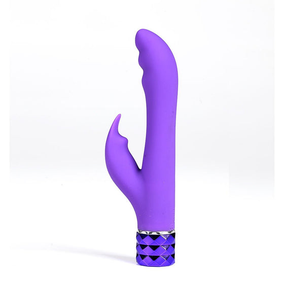 Rechargeable Silicone Rabbit Vibrator Hailey Neon Purple