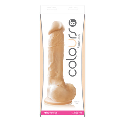 Colours Pleasures 8 Dildo White 