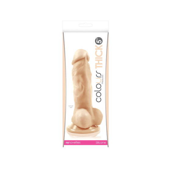 Colours Pleasures Thick 5 Dildo White "