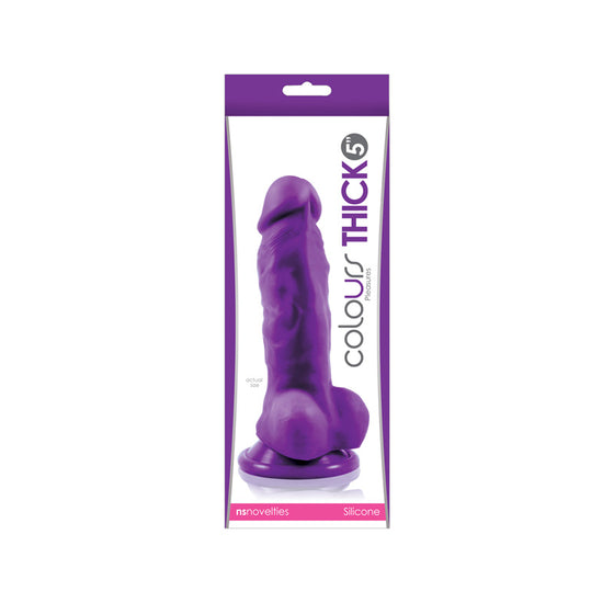 Colours Pleasures Thick 5 Dildo Purple "