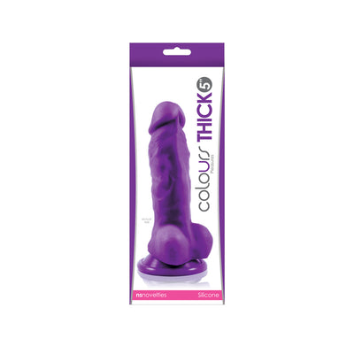 Colours Pleasures Thick 5 Dildo Purple 