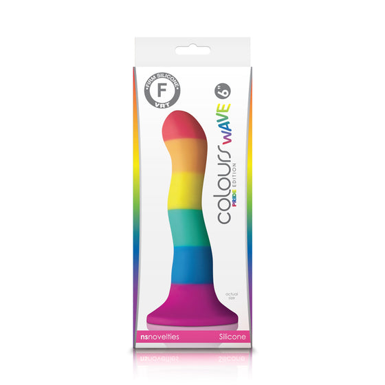 Colours Pride Edition 6 Wave Dildo Rainbow "