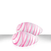 Crystal Kegel Eggs Clear With Pink Stripes