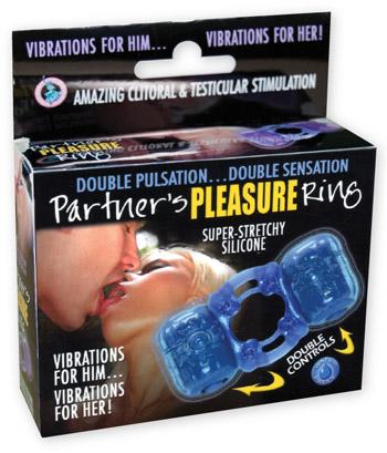 Partners Pleasure Ring Blue