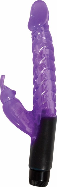 Jelly Mini Rabbit Vibro Wand Purple