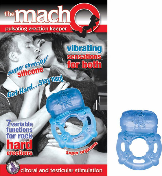 Macho Pulsating Erection Keeper Blue