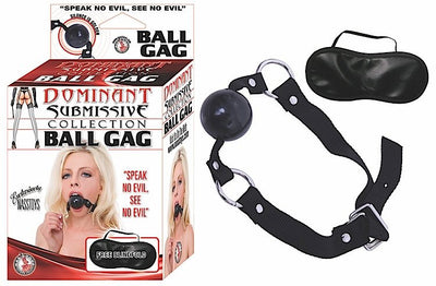 Dominant Submissive Ball Gag Black