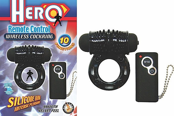 Hero Remote Wireless Cockring Black