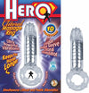 Hero Cockring & Clit Massager Clear