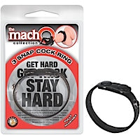 Macho Collection 3 Snap Cock Ring