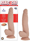 Real Cocks Dual Layered #6 Flesh Curved 8 "