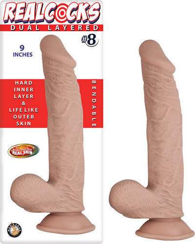 Real Cocks Dual Layered #8 Flesh 9 
