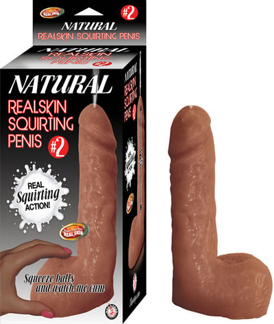 Natural Realskin Squirting Penis #2 Brown