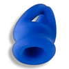 Tri Squeeze Cocksling Ball Stretcher Oxballs SiliconeTpr Blend Cobalt Ice